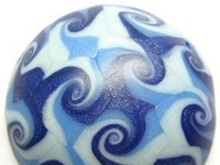 PC Polymer Clay Swirled Pendant